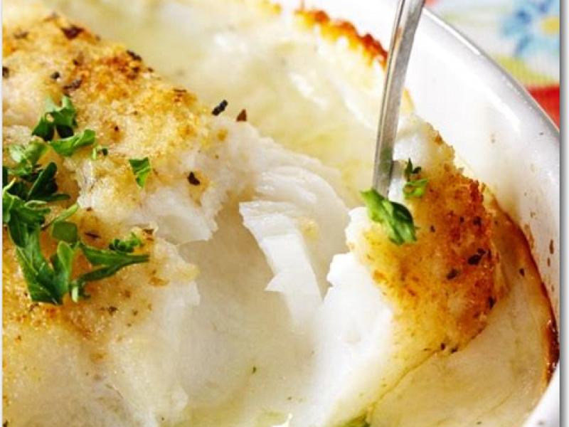 Torsk i gräddsås i ugn