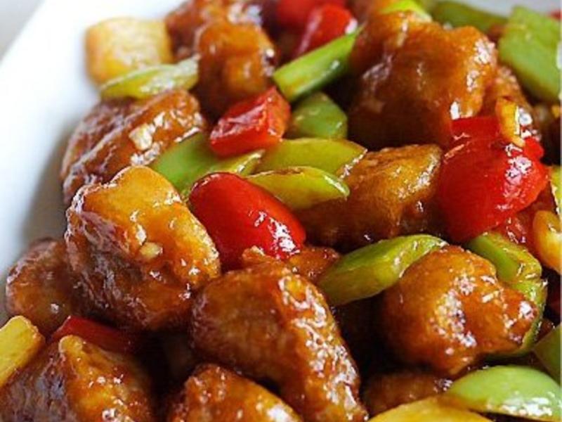 Fläskkött sweet and souer