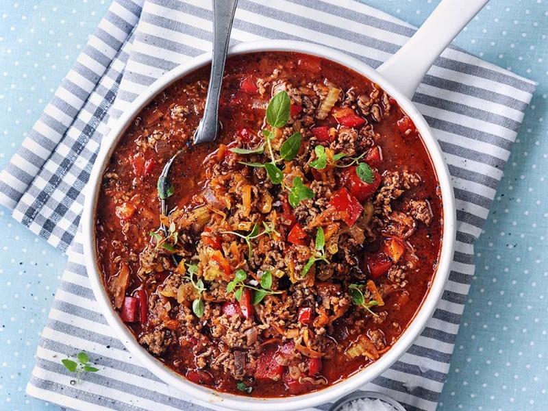 Köttfärssås med rödvin