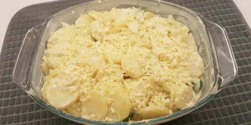 Krämig potatisgratäng med Kassler