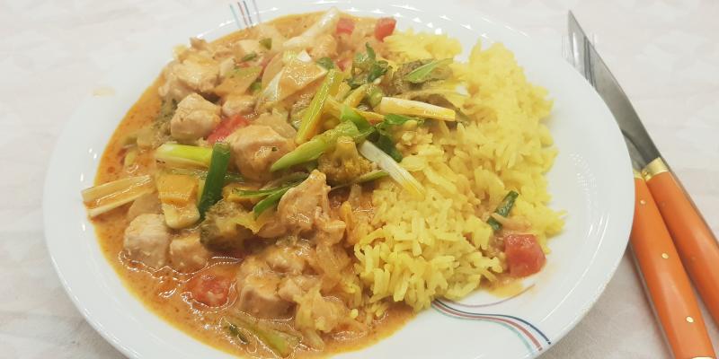 Thailändsk kycklingcurry