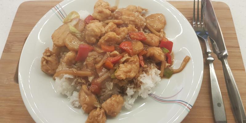 Kyckling wok med Hoisinsås