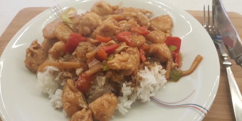 Kyckling wok med Hoisinsås