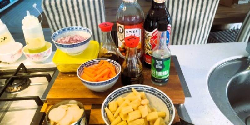 Kyckling wok med Ostronsås