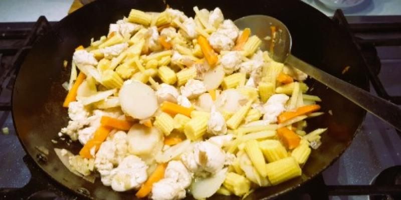 Kyckling wok med Ostronsås