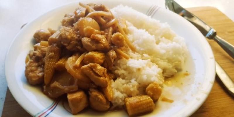 Kyckling wok med Ostronsås