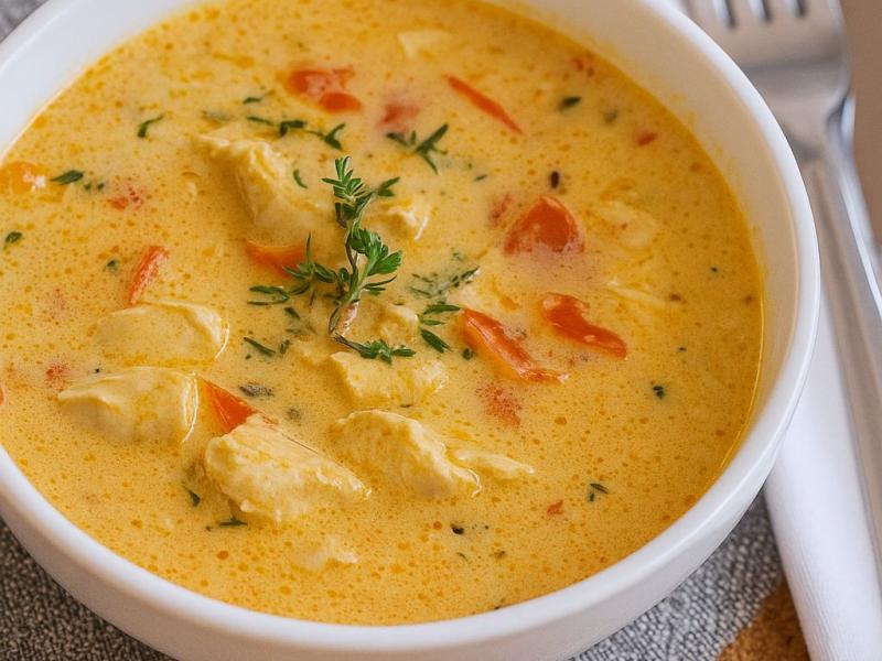 Kycklinggryta med sweet chili, Vitlök och Ingefära