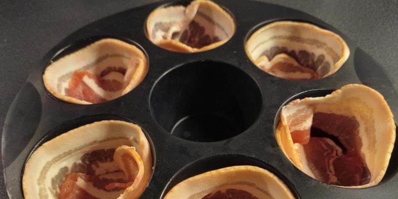 Ägg och baconmuffins
