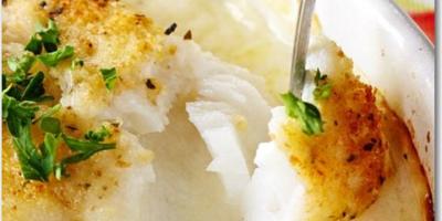 Torsk i gräddsås i ugn