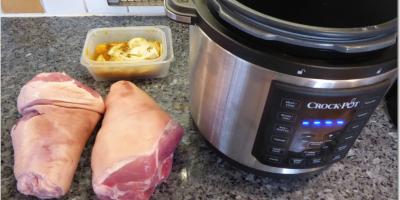 Fläsklägg i crockpot express med Rotmos