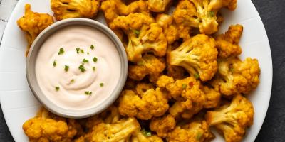 Krispig Friterad Blomkål